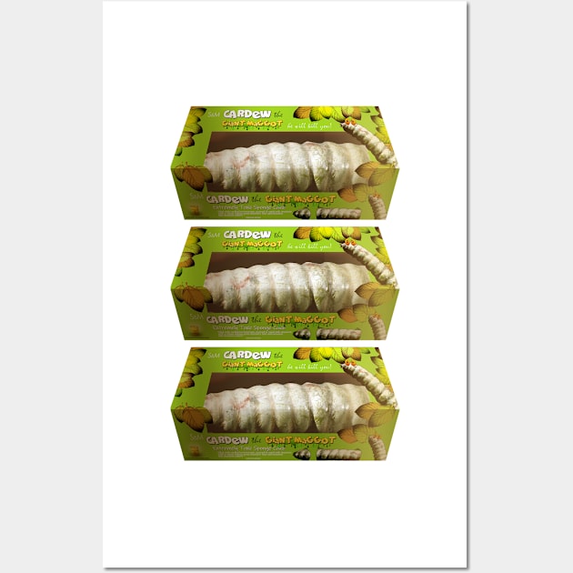 Cardew the Giant Maggot cake x3 Wall Art by Andydrewz